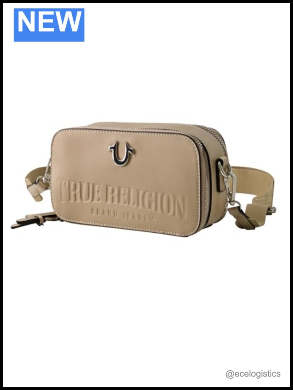 Women's Mini Camera Shoulder Bag with Adjustable Strap - Faux Leather